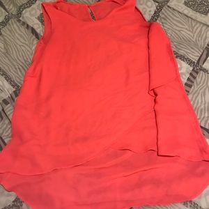 Coral blouse